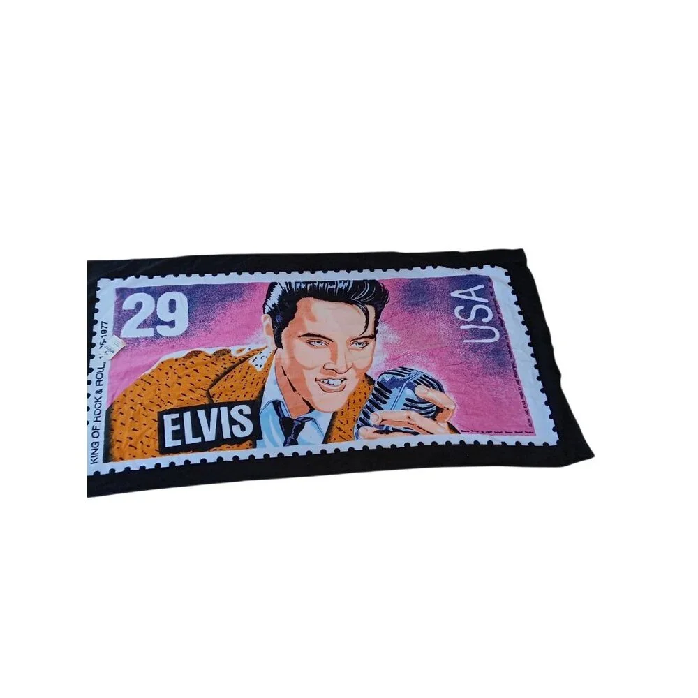 New Elvis Presley King of Rock and Roll Beach Stamp Towel Pool Wrap Vintage 1992